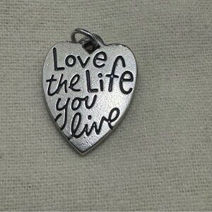James Avery “love the life you live” retired charm